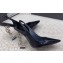 Saint Laurent Heel 10.5cm Opyum slingback Pumps in patent leather Black/Silver