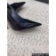 Saint Laurent Heel 10.5cm Opyum slingback Pumps in patent leather Black/Silver