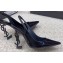 Saint Laurent Heel 10.5cm Opyum slingback Pumps in patent leather So Black