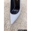 Saint Laurent Heel 10.5cm Opyum Pumps in leather 472011 White