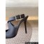 Saint Laurent Heel 11cm spontini slingbacks 756036 Satin Black 2024