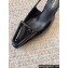 Saint Laurent Heel 6.5cm avenue slingback pumps in patent leather Black 2024