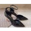 Saint Laurent Heel 8.5cm Opyum Pumps with Ankle Strap in patent leather Black/Gold
