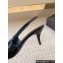 Saint Laurent Heel 6.5cm avenue slingback pumps in patent leather Black 2024