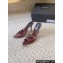 Saint Laurent Heel 10.5cm melody sandals in crepe satin 731561 Coffee 2024