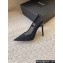 Saint Laurent Heel 11cm anja pumps in mesh 755099 Black 2024