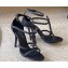 Saint Laurent Heel 10cm cassandra Multi-strap sandals So Black 2024