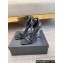 Saint Laurent Heel 10.5cm Opyum sandals in leather 557662 Black/Silver