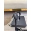 Saint Laurent Heel 10.5cm Opyum sandals in leather 557662 Black/Silver