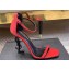 Saint Laurent Heel 10.5cm Opyum sandals in patent leather 557662 Red