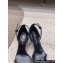 Saint Laurent Heel 8.5cm Opyum sandals in patent leather 557679 So Black