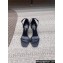 Saint Laurent Heel 8.5cm Opyum sandals in leather 557679 Black/Silver