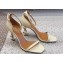 Saint Laurent Heel 8.5cm Opyum sandals in leather 557679 Beige