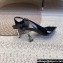 Saint Laurent Heel 8.5cm Opyum slingback Pumps in patent leather Black/Silver