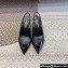 Saint Laurent Heel 8.5cm Opyum slingback Pumps in patent leather Black/Gold
