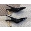 Saint Laurent Heel 8.5cm Opyum slingback Pumps in patent leather Black/Gold