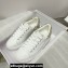 Jimmy Choo Diamond Maxi/F Leather Trainers Sneakers White with Crystals and Platform Sole 2024