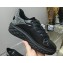 Jimmy Choo Diamond Maxi/F Leather Trainers Sneakers Black/Crystals with Platform Sole 2024