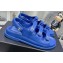 Chanel Crystal CC Logo Beach Sandals Blue 2024