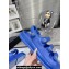 Chanel Crystal CC Logo Beach Sandals Blue 2024