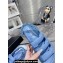 Chanel Crystal CC Logo Beach Sandals Denim Blue 2024