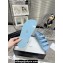 Chanel Crystal CC Logo Beach Sandals Sky Blue 2024
