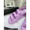 Chanel Crystal CC Logo Beach Sandals Purple 2024