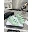 Chanel Crystal CC Logo Beach Sandals Green 2024