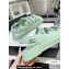 Chanel Crystal CC Logo Beach Sandals Green 2024