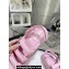 Chanel Crystal CC Logo Beach Sandals Pink 2024