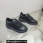 Jimmy Choo Diamond Maxi/F Leather Trainers Sneakers Black with Platform Sole 2024