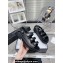 Chanel Crystal CC Logo Beach Sandals Black 2024