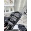 Chanel Crystal CC Logo Beach Sandals Black 2024