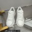 Jimmy Choo Diamond Maxi/F Leather Trainers Sneakers White with Platform Sole 2024