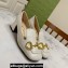 Gucci Heel 5.5cm Pumps with Horsebit in leather White