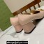 Gucci Heel 5.5cm Pumps with Horsebit in leather Nude