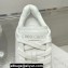 Jimmy Choo Diamond Maxi/F Leather Trainers Sneakers White with Platform Sole 2024