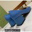 Gucci Heel 5.5cm Pumps with Horsebit in leather Blue