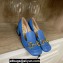 Gucci Heel 5.5cm Pumps with Horsebit in leather Blue