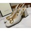 Gucci Heel 2.5cm/5.5cm/7.5cm slingbacks with Horsebit in leather White
