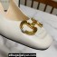 Gucci Heel 2.5cm/5.5cm/7.5cm slingbacks with Horsebit in leather White