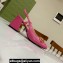 Gucci Heel 2.5cm/5.5cm/7.5cm slingbacks with Horsebit in leather Fuchsia