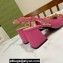 Gucci Heel 2.5cm/5.5cm/7.5cm slingbacks with Horsebit in leather Fuchsia