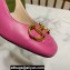 Gucci Heel 2.5cm/5.5cm/7.5cm slingbacks with Horsebit in leather Fuchsia