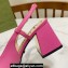 Gucci Heel 2.5cm/5.5cm/7.5cm slingbacks with Horsebit in leather Fuchsia