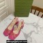 Gucci Heel 2.5cm/5.5cm/7.5cm slingbacks with Horsebit in leather Fuchsia