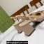 Gucci Heel 2.5cm/5.5cm/7.5cm slingbacks with Horsebit in leather Beige