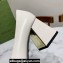 Gucci Heel 2.5cm/5.5cm/7.5cm pumps with Horsebit in leather White