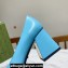 Gucci Heel 2.5cm/5.5cm/7.5cm pumps with Horsebit in leather Sky Blue