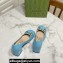 Gucci Heel 2.5cm/5.5cm/7.5cm pumps with Horsebit in leather Sky Blue